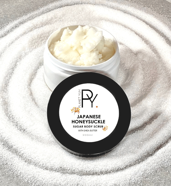 Japanese Honeysuckle Exfoliating Sugar Body Scrub with Shea Butter