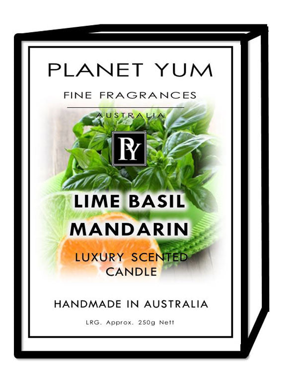 Lime Basil Mandarin Luxury Scented Candle