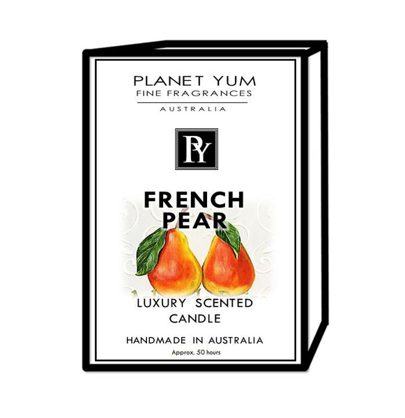 French Pear Luxury Scented Candle YUM AUSTRALIA