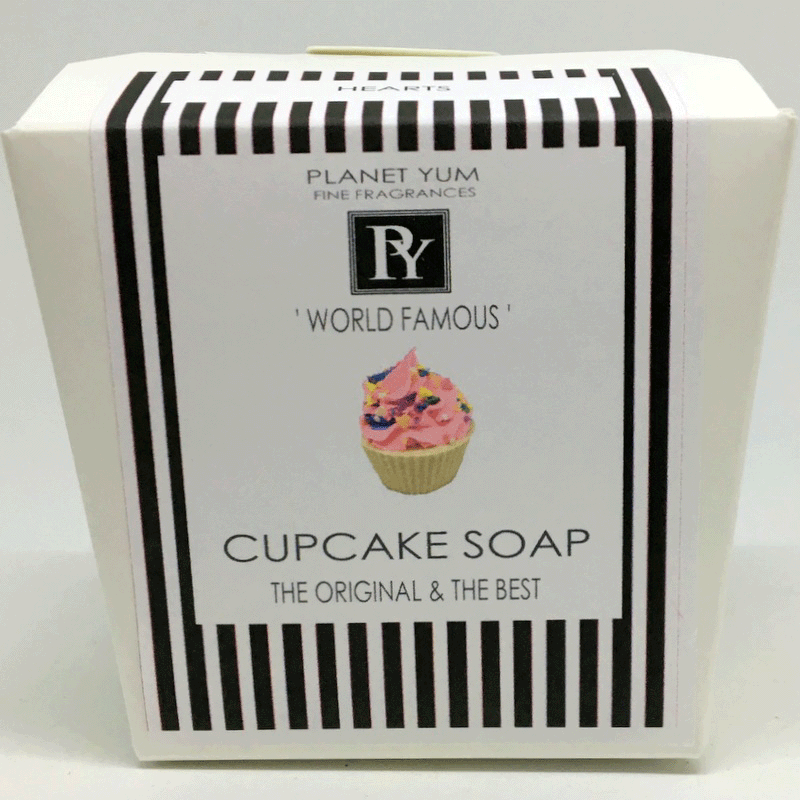 Hearts Cupcake Soap