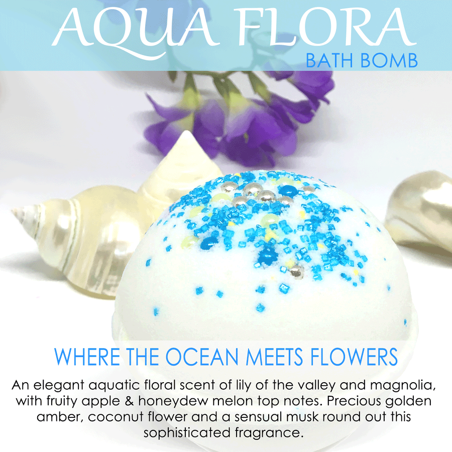 Aqua Flora Bath Bomb by Planet Yum