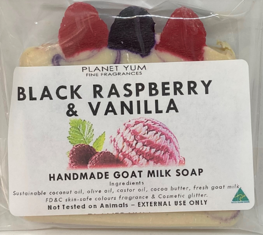Black Raspberry & Vanilla Artisan Goat Milk Soap