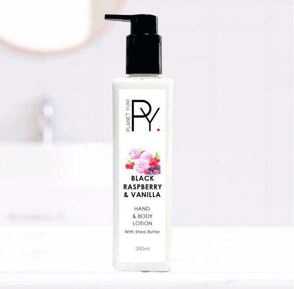 Black Raspberry & Vanilla Scented Hand & Body Lotion by Planet Yum ...