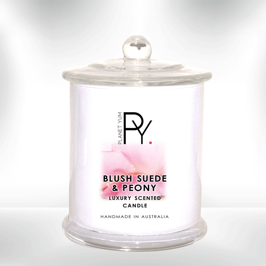 Blush Suede & Peony Luxury Scented Candle