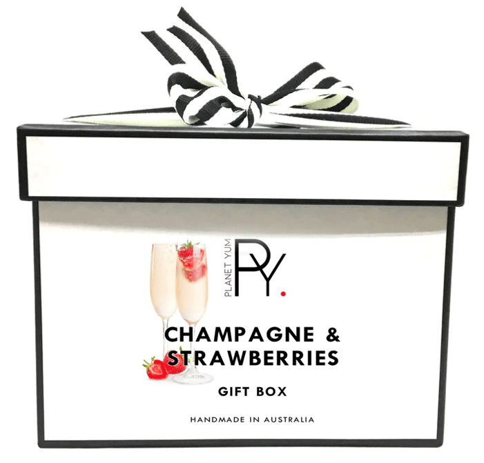Champagne & Strawberries Custom Gift Box