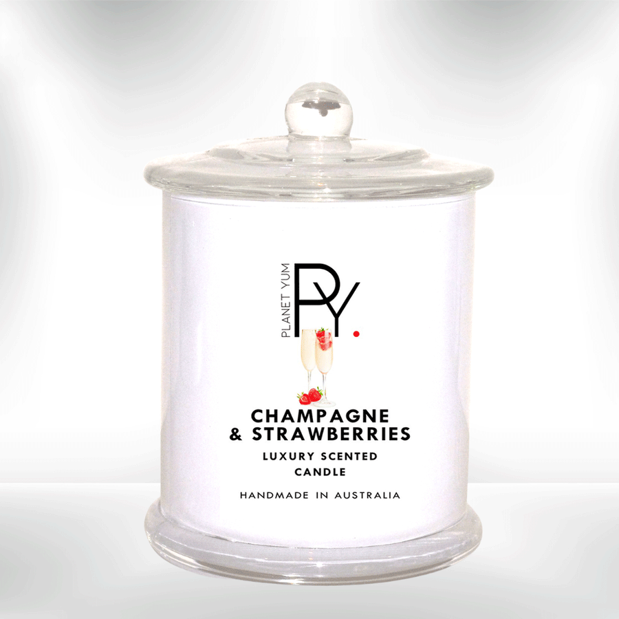 Champagne & Strawberries Luxury Scented Candle
