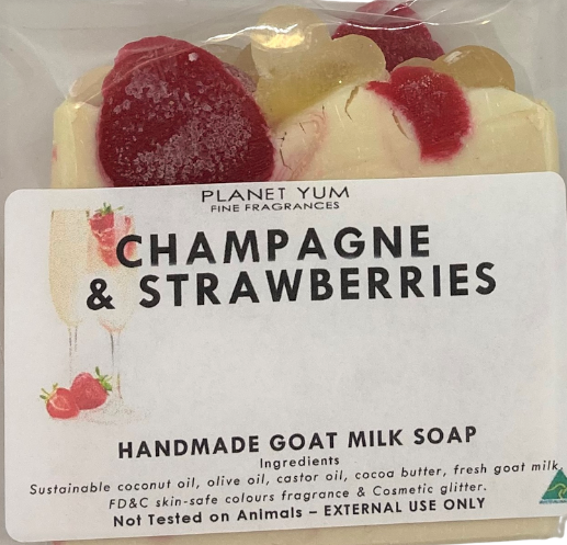 Champagne & Strawberries Artisan Goat Milk Soap