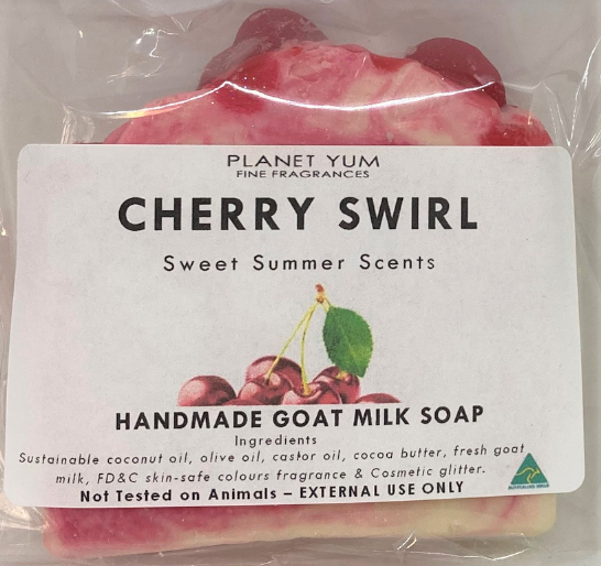 Cherry Swirl Artisan Goat Milk Soap