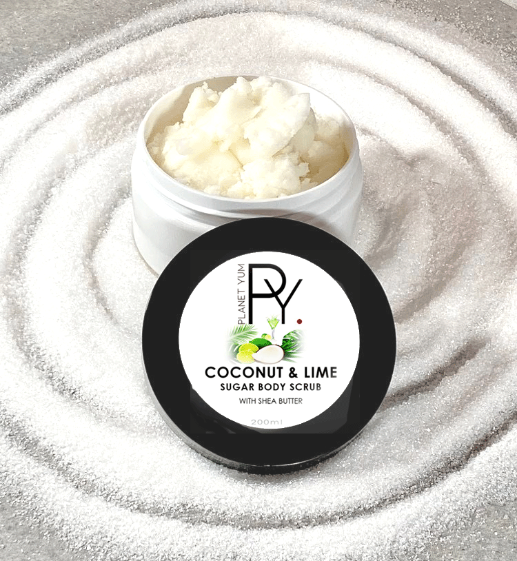 Coconut & Lime Exfoliating Sugar Body Scrub with Shea Butter