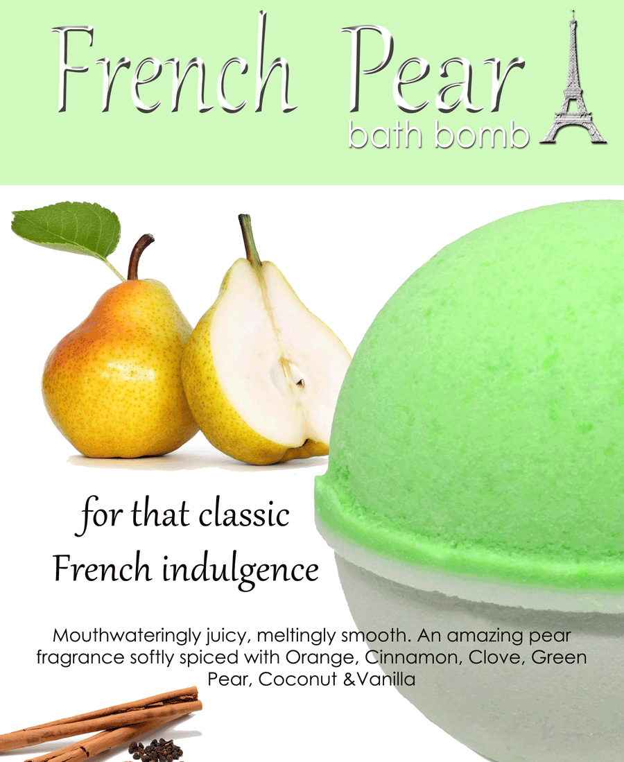 French Pear Bath Bomb by Planet Yum