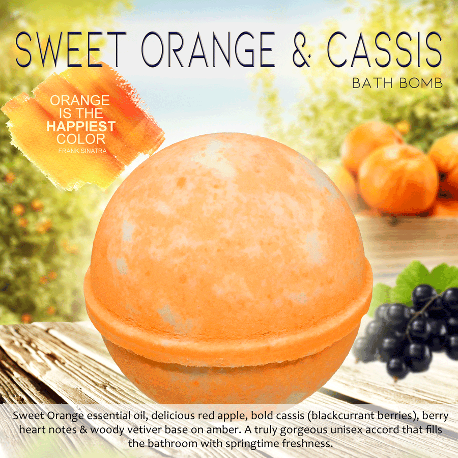 Sweet Orange & Cassis Bath Bomb by Planet Yum
