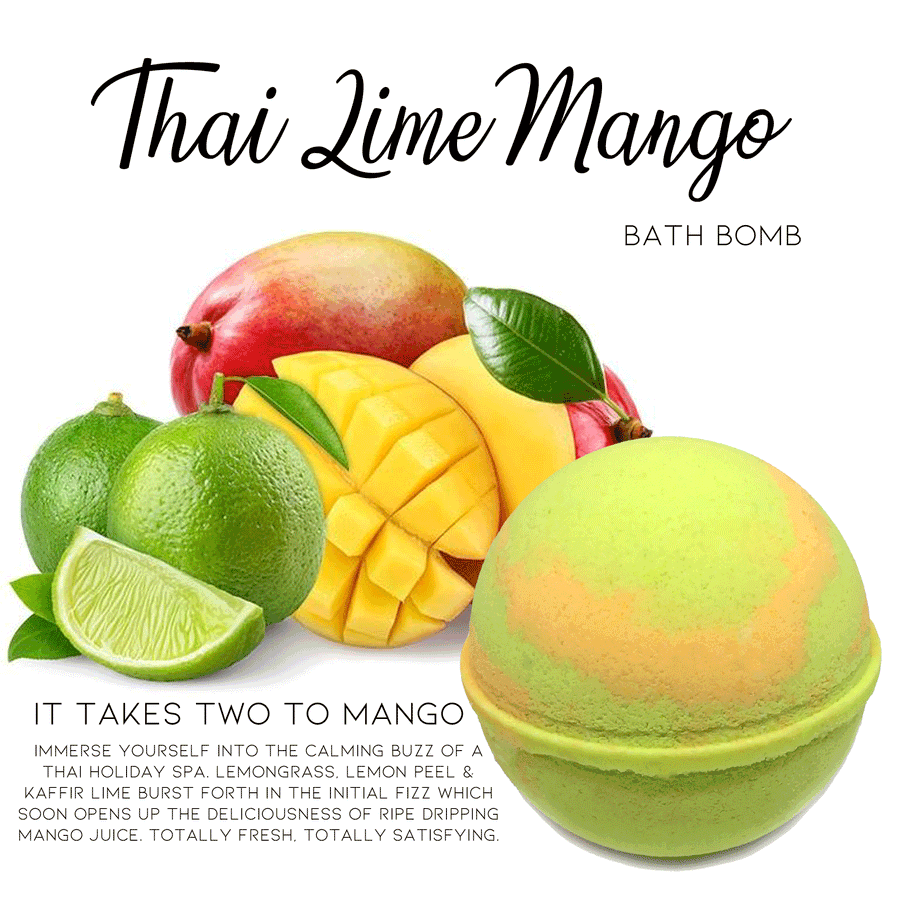 Thai Lime Mango Bath Bomb by Planet Yum