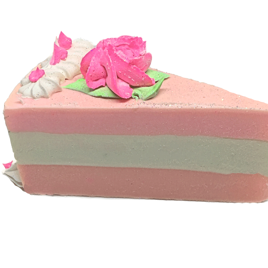Pretty in Pink Natural Soap Cake Slice