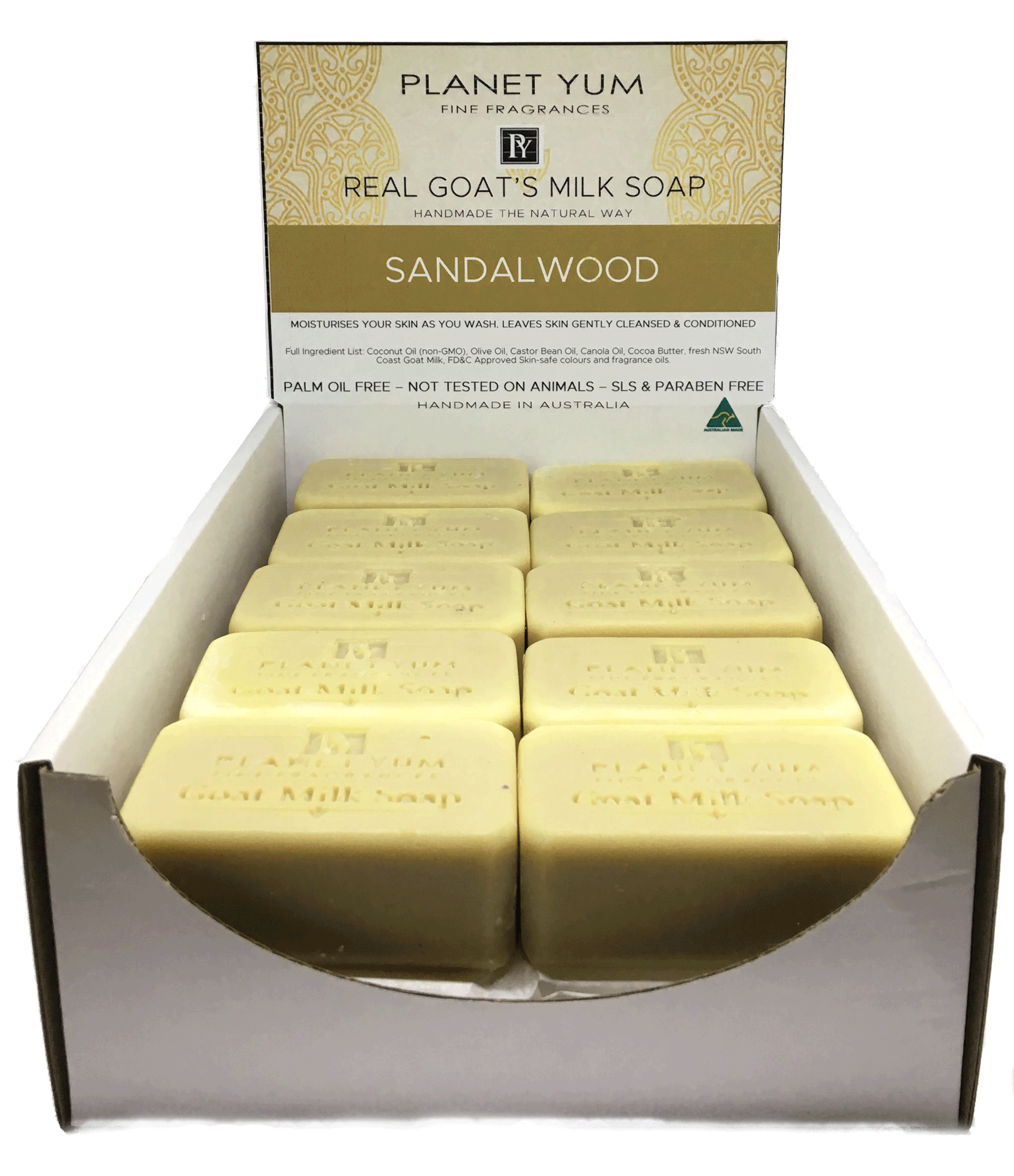 Scented Goat Milk Soap Sandalwood Soap By Planet Yum Australia